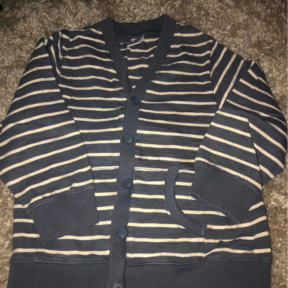 Gymboree Blue striped sweater Size 5T